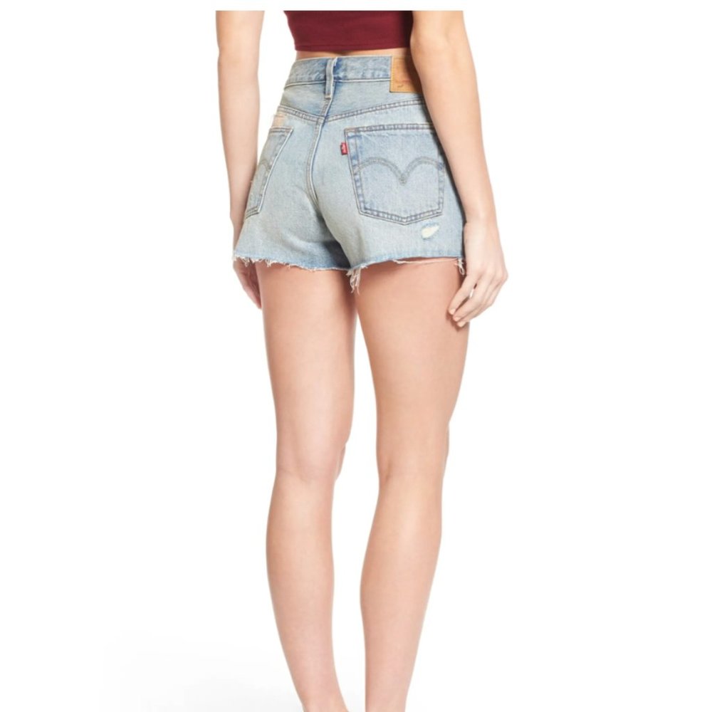 Levi's '501' Patchwork Denim Shorts - image 7